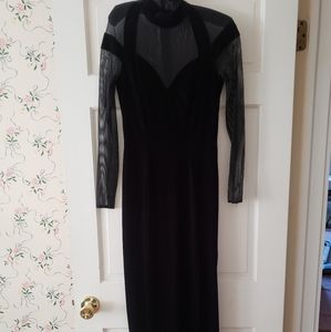 Vintage velvet floor length dress